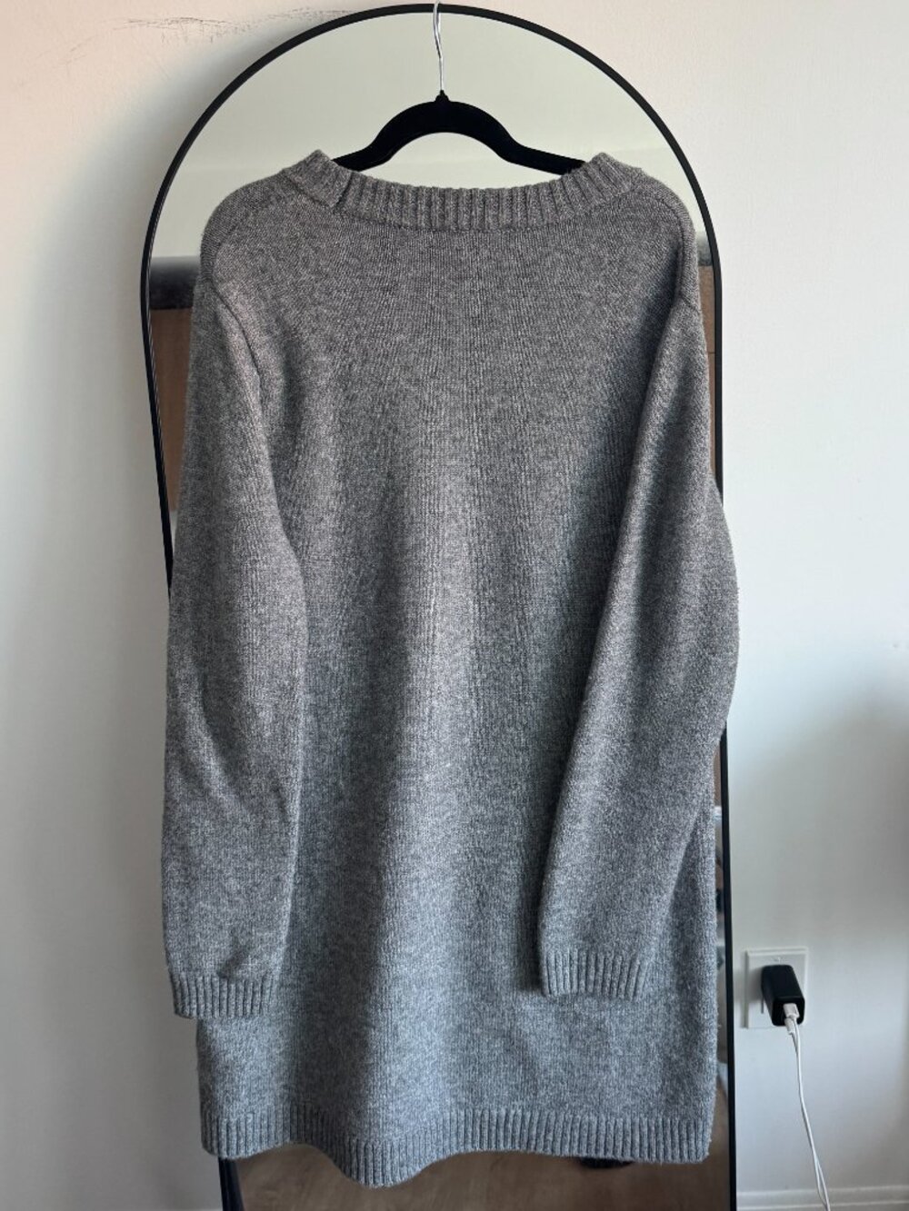 Zara Oversized Grey Knit Sweater - Picture 3 of 5